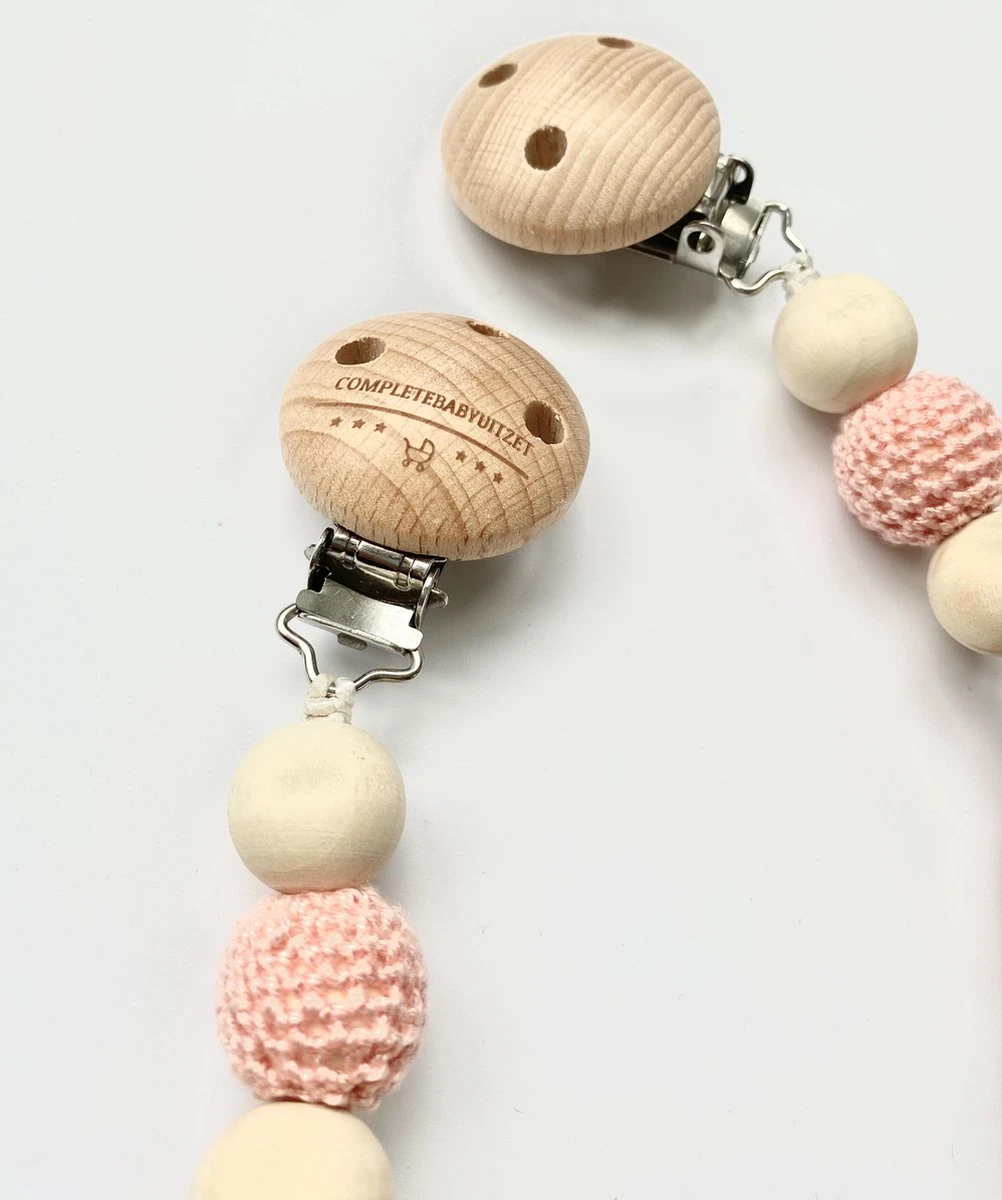 Wagenspanner bambi hert - baby wagenspanner hout - vrolijke kinderwagenspanner - Eenvoudig te bevestigen - Kraamcadeau voor jongens en meisjes - completebabyuitzet - musthave 2021