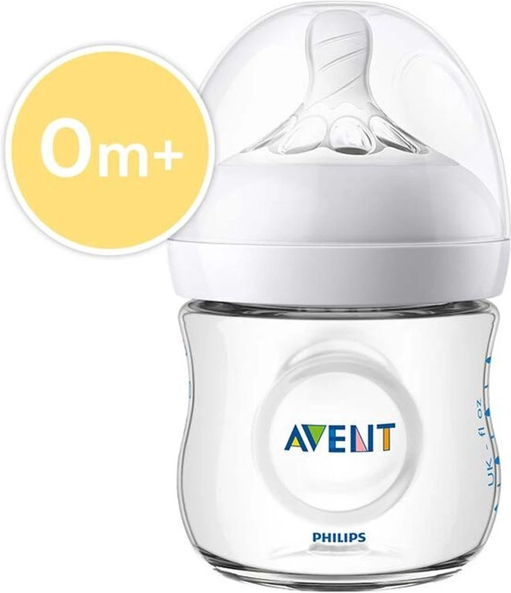 Philips Avent Natural babyfles – SCF030/17 babyfles (0m+) voor langzame toevoer