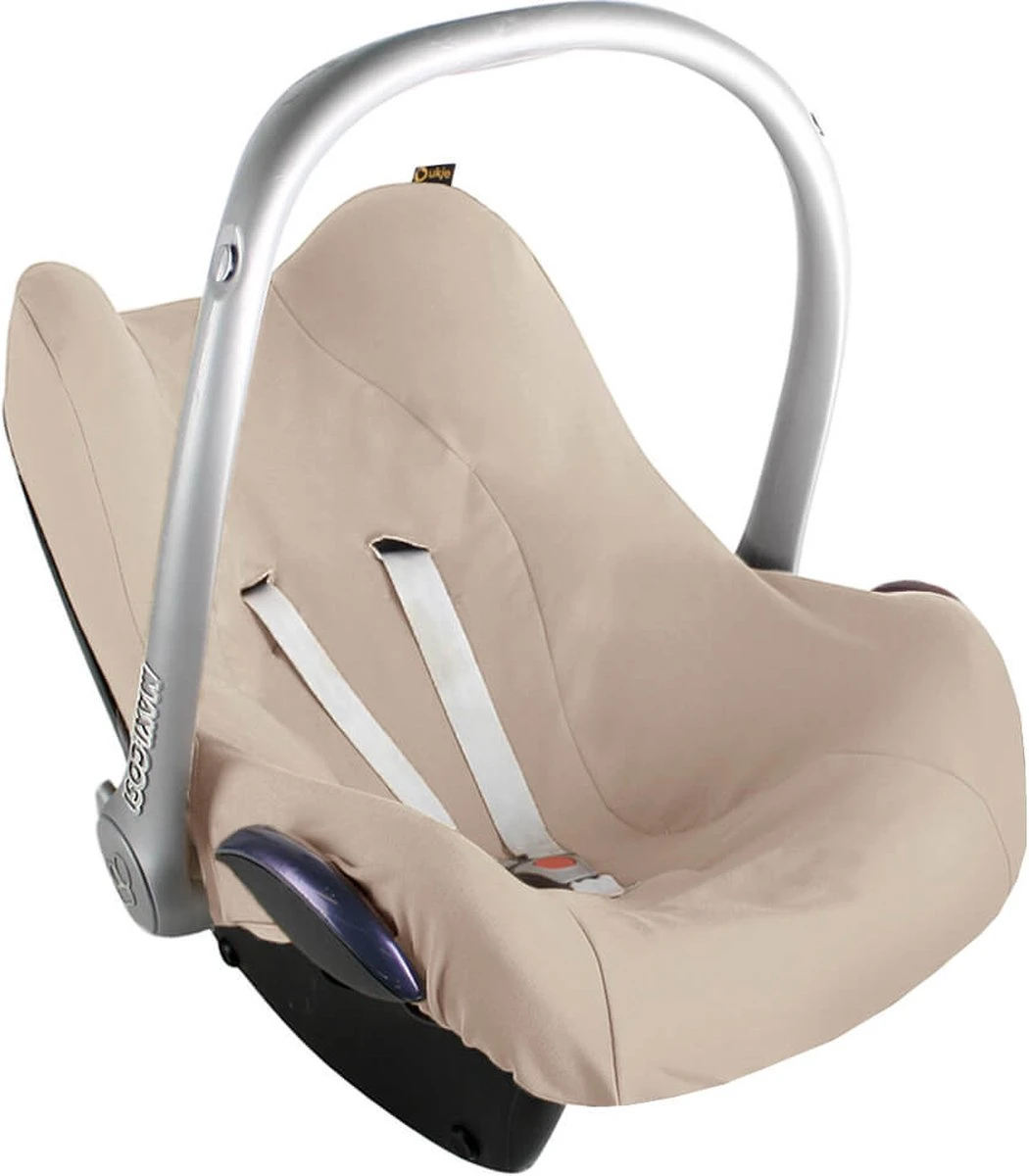 Ukje Maxi Cosi hoes - Geschikt voor Maxi Cosi Cabriofix Pebble Citi - Hoes - Autostoelhoes groep 0 - Zomerhoes - Perfect Fit - Zand