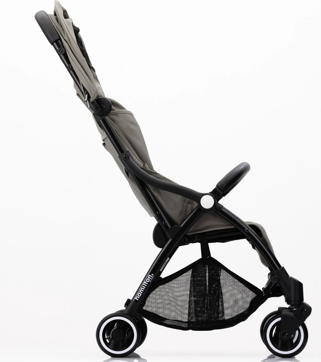 Hamilton by Yoop X1 Plus Buggy – Nieuw, Hoger, Uitgebreider 2023 Model – Premium Stroller met One Hand Folding Technologie – Grijs – Lichte, Verstelbare en Wendbare Kinderwagen met vele Gemakken