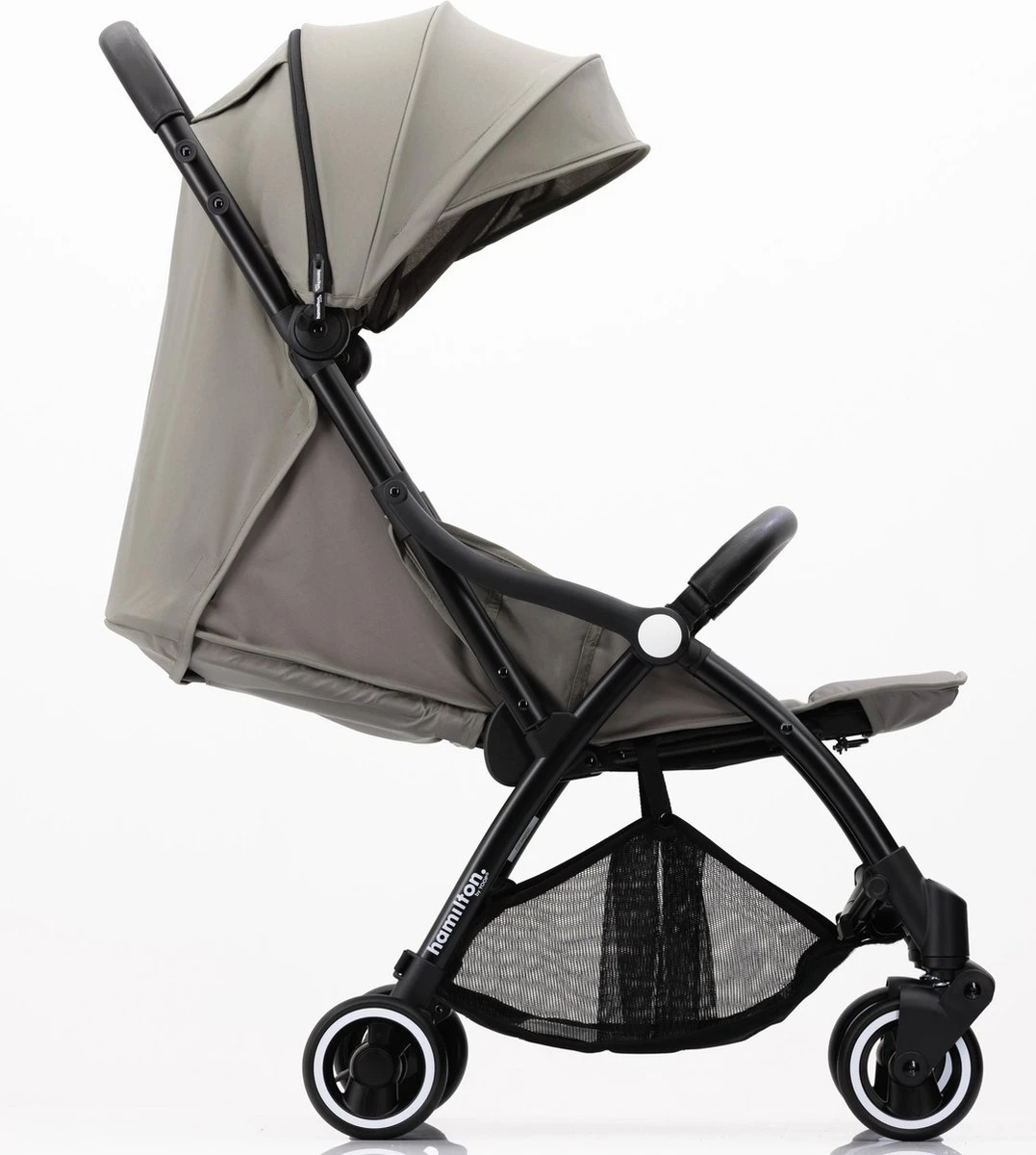 Hamilton by Yoop X1 Plus Buggy – Nieuw, Hoger, Uitgebreider 2023 Model – Premium Stroller met One Hand Folding Technologie – Grijs – Lichte, Verstelbare en Wendbare Kinderwagen met vele Gemakken