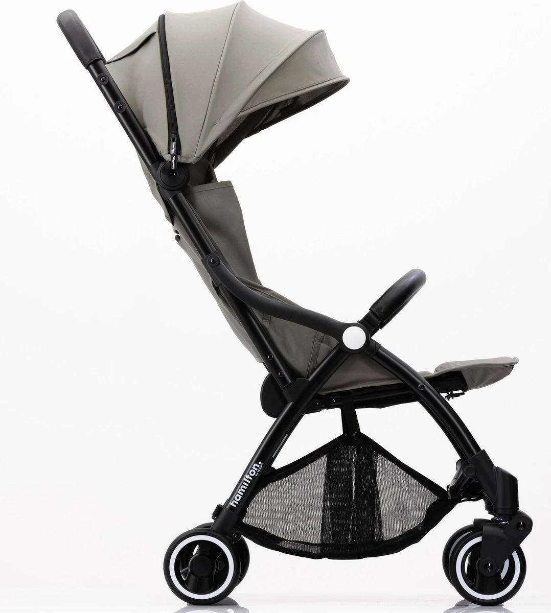 Hamilton by Yoop X1 Plus Buggy – Nieuw, Hoger, Uitgebreider 2023 Model – Premium Stroller met One Hand Folding Technologie – Grijs – Lichte, Verstelbare en Wendbare Kinderwagen met vele Gemakken