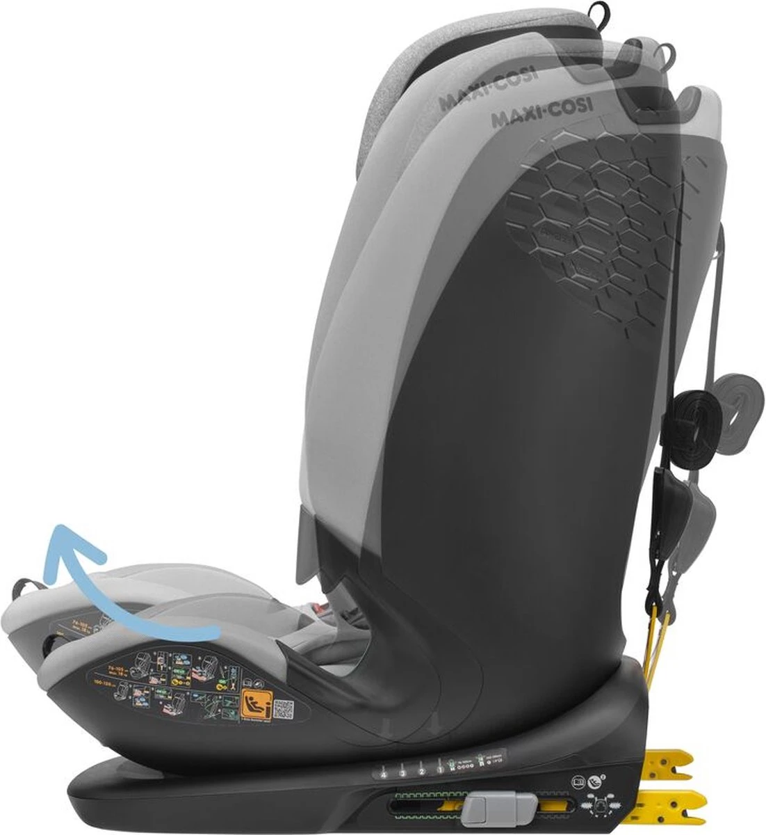 Maxi-Cosi Titan Plus i-Size Autostoeltje - Authentic Grey - Vanaf ca. 15 maanden tot 12 jaar