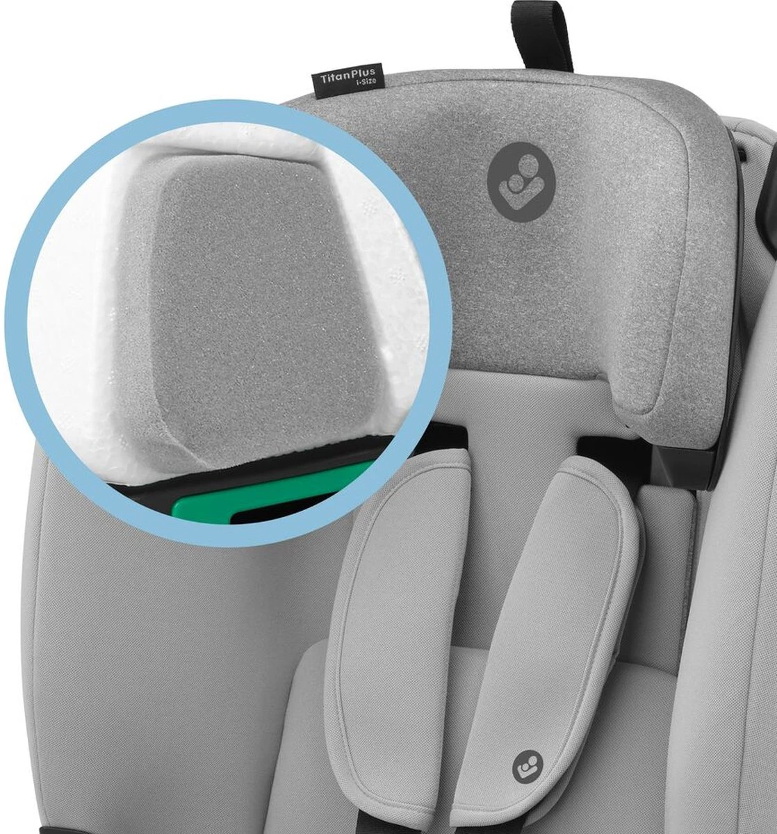 Maxi-Cosi Titan Plus i-Size Autostoeltje - Authentic Grey - Vanaf ca. 15 maanden tot 12 jaar