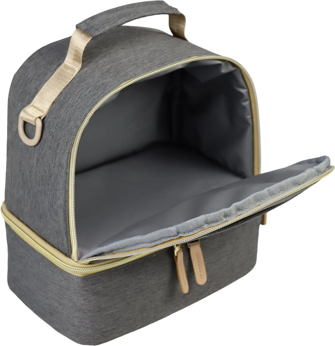 Youha® Tas - Kolftas - Moedermelk koeltas - Babyfles koeltas - Babymelk koelen - Schoudertas & Rugtas - Kleur: Grijs - Reistas