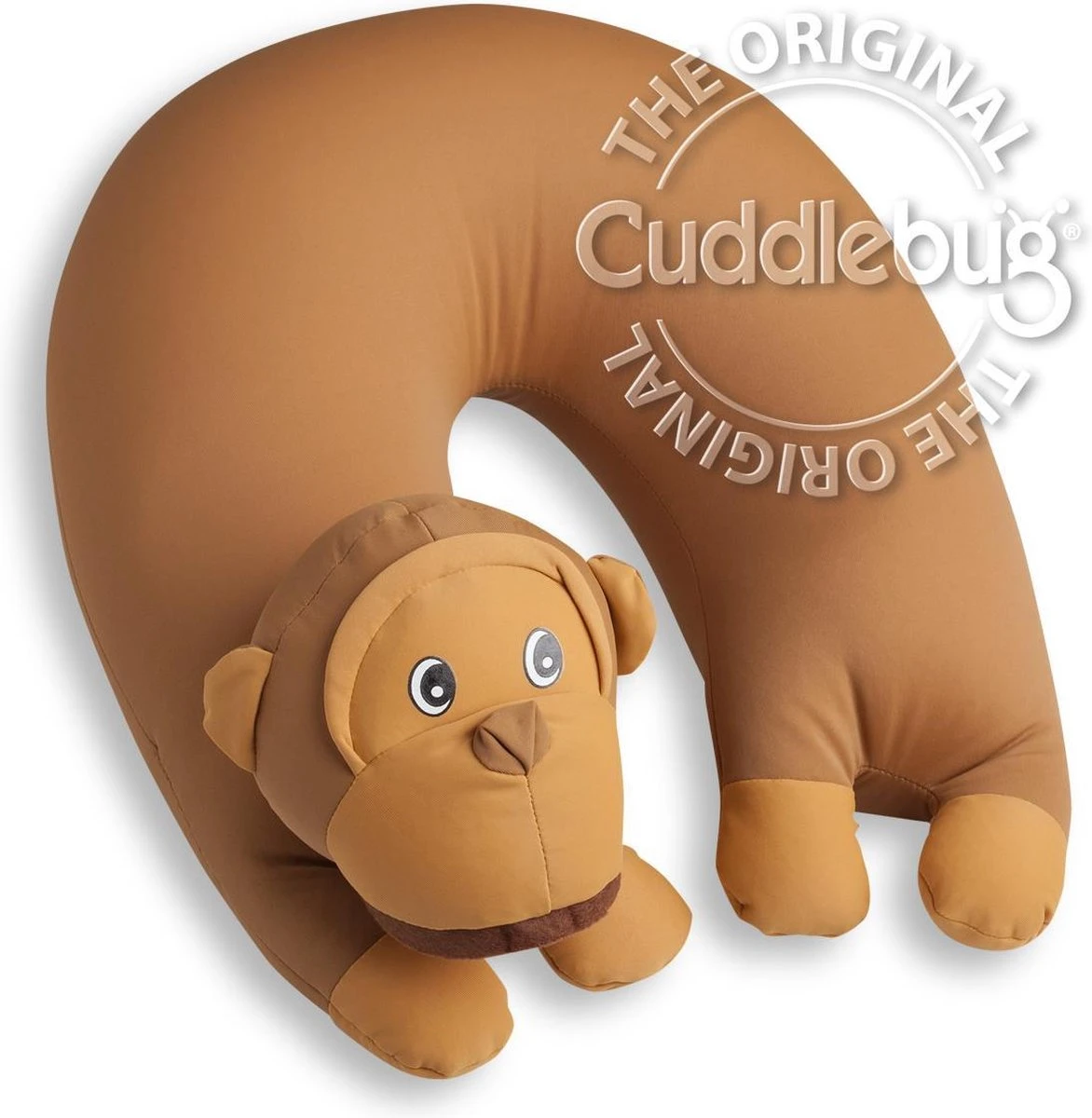 Cuddlebug U-shape kussen | Aap | Knuffel | Kinderen