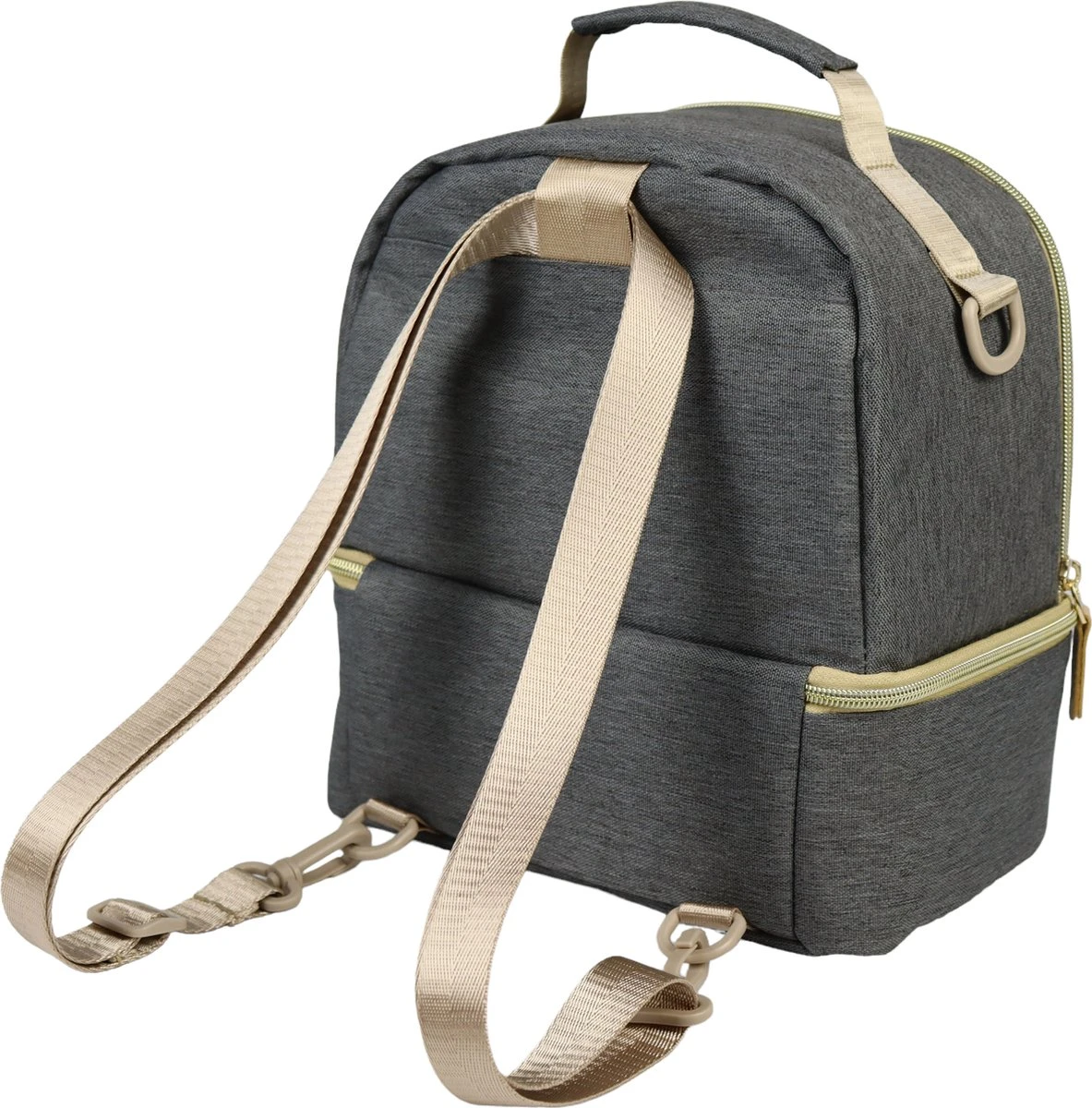 Youha® Tas - Kolftas - Moedermelk koeltas - Babyfles koeltas - Babymelk koelen - Schoudertas & Rugtas - Kleur: Grijs - Reistas