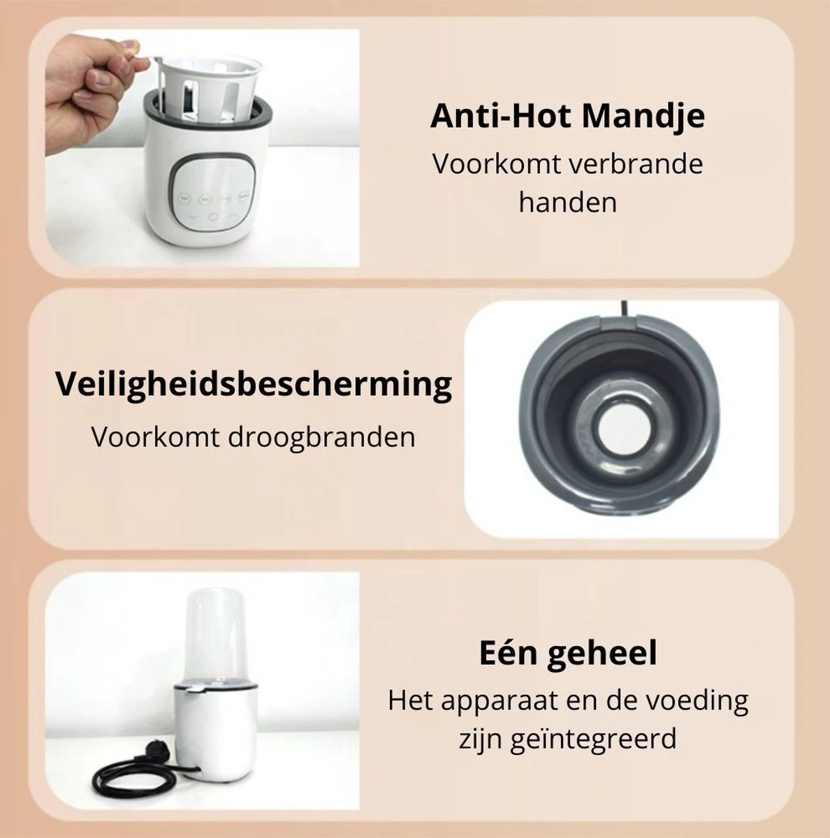 SUBADA S7608 - Flessenwarmer met Snelle Opwarming - Babyvoeding en Sterilisator - 24-uur warmhouden