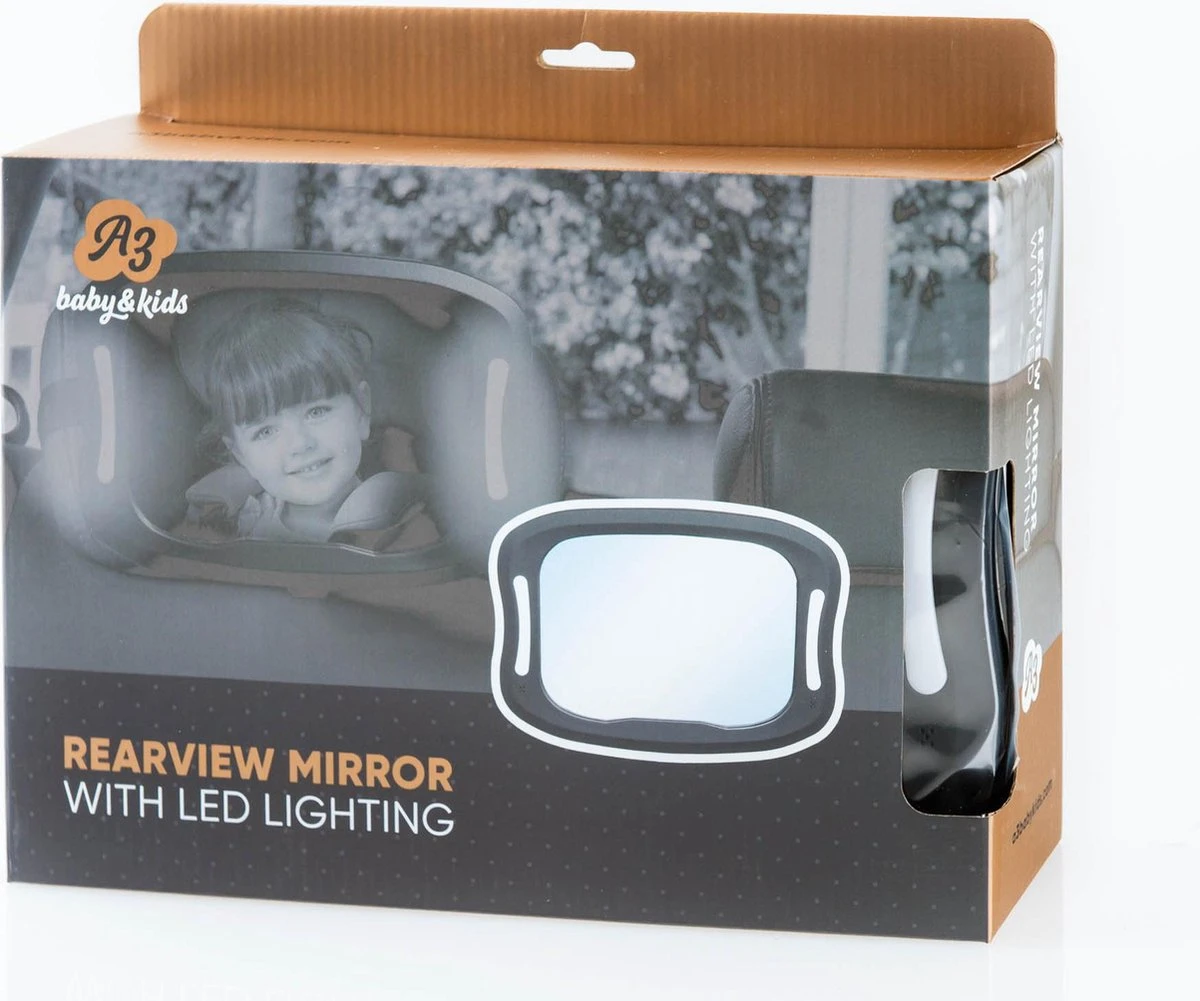 A3 Baby & Kids Autospiegel met LED Verlichting 64651