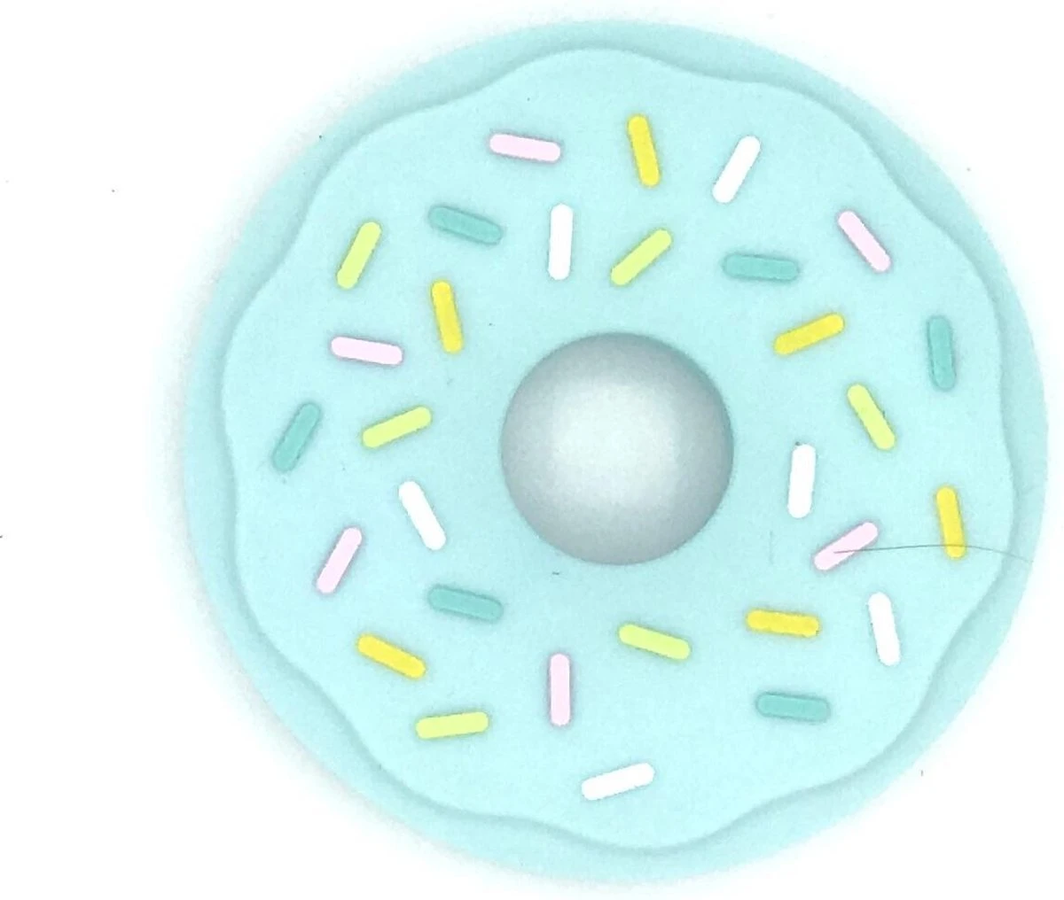 Donut Bijtketting Kauwsieraad - Turqoise