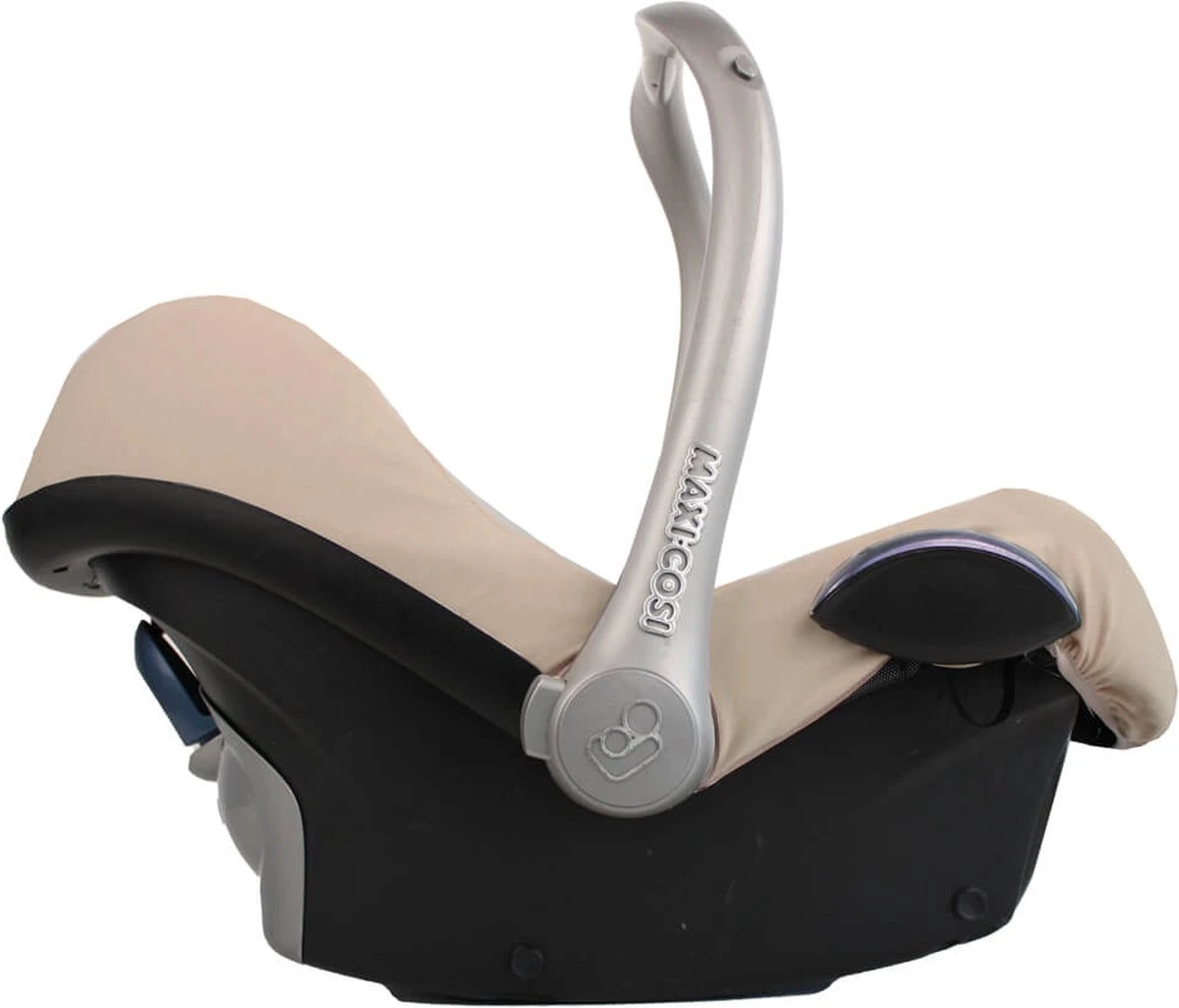 Ukje Maxi Cosi hoes - Geschikt voor Maxi Cosi Cabriofix Pebble Citi - Hoes - Autostoelhoes groep 0 - Zomerhoes - Perfect Fit - Zand
