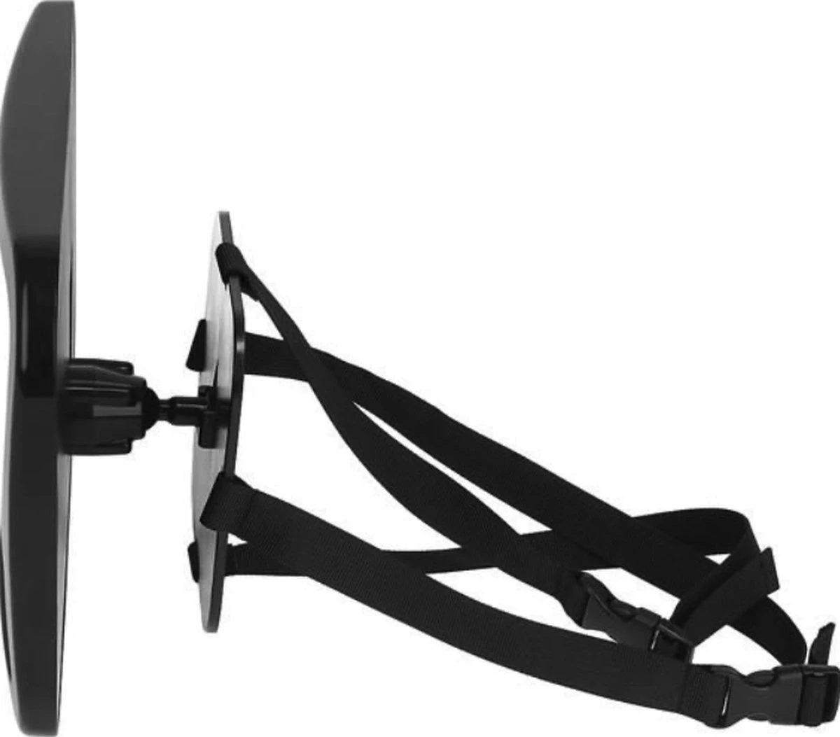 YUNICS® Autospiegel Baby - Achterbank Spiegel - Baby Spiegel Auto - Verstelbaar - Zwart