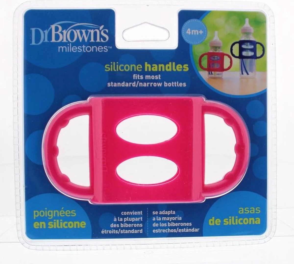 Dr. Brown's Siliconen Handvat voor standaardfles - roze
