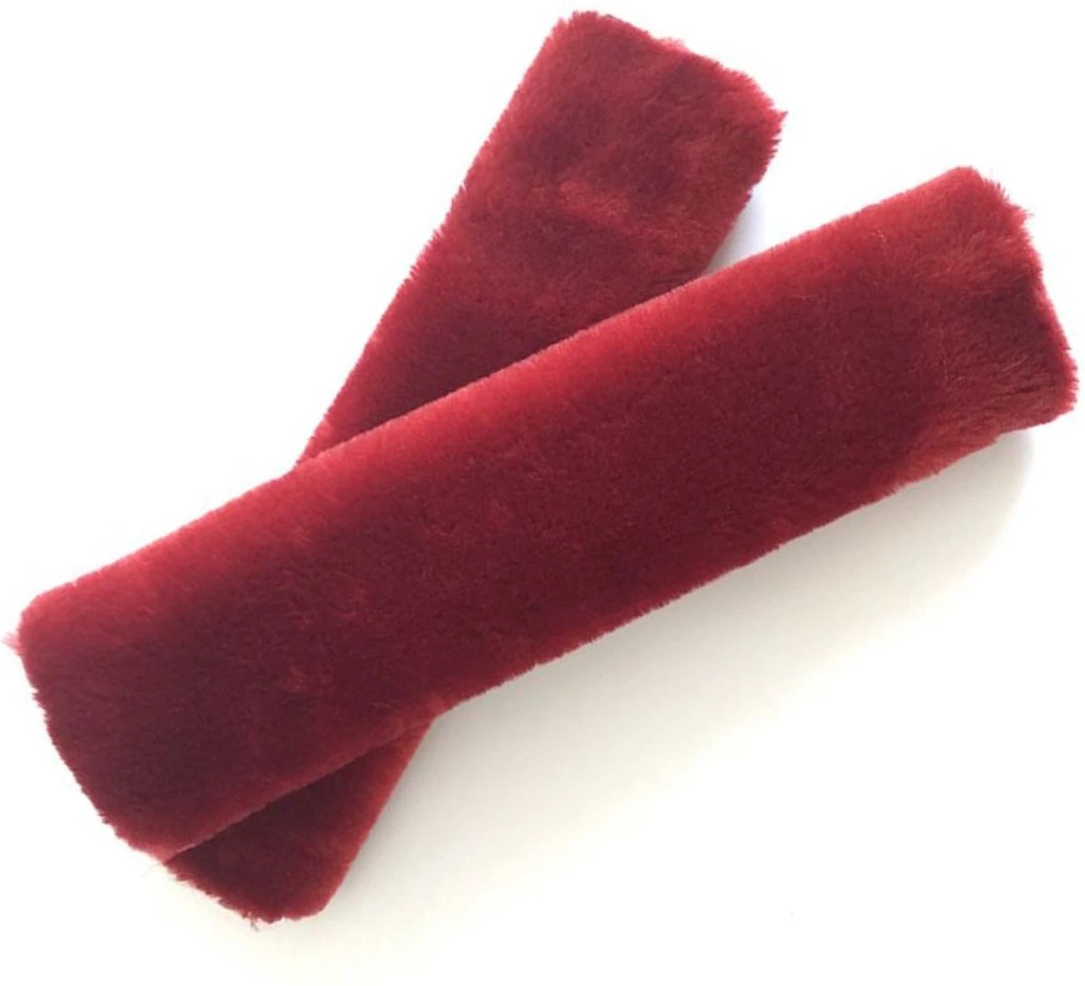 Hazlö luxe Gordelhoezen - extra zacht - schouderhoezen - Gordelkussen - Auto gordel Beschermer - Gordel beschermer - gordelhoes - 2 stuks - Rood