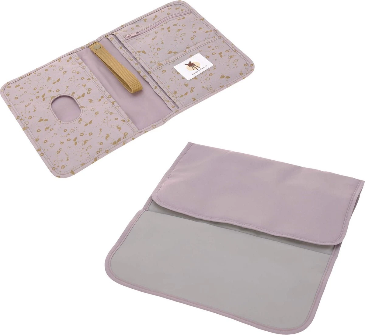 Lässig Verschoningsmatje Flowers lilac