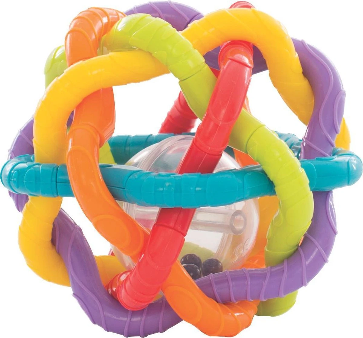 Playgro Buigbare Bendy Ball - Grijp- en Bijtspeelgoed - incl rammelaar - Activiteitenbal