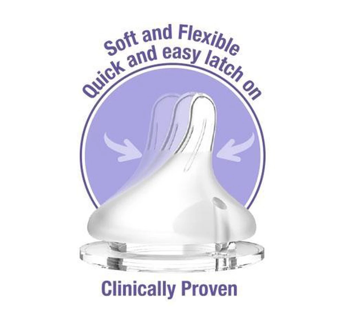 Lansinoh Natural Wave 2 Stuks Medium Speen 75950