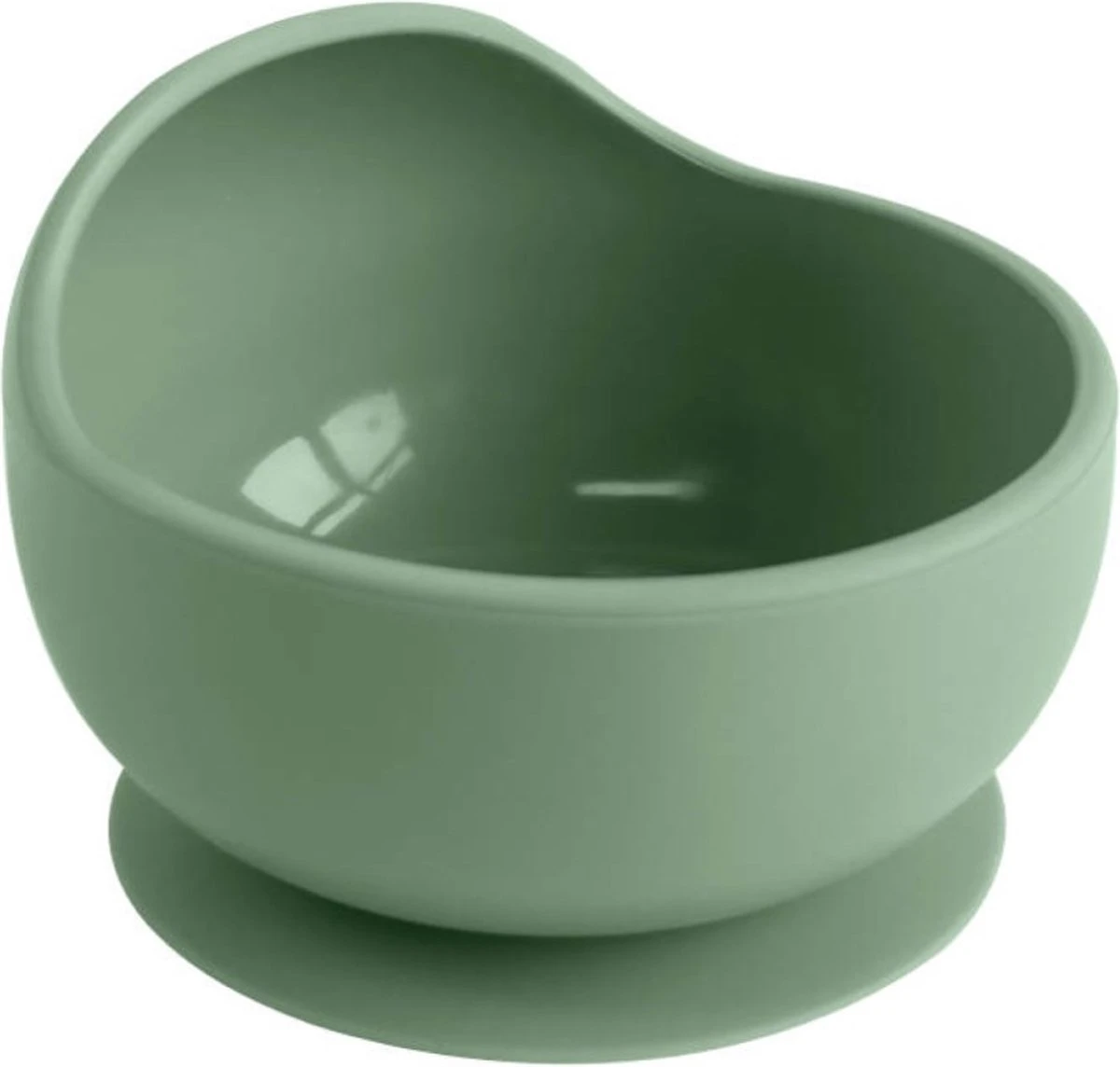 Baby-V® 4 delig Siliconen Kinderservies set met zuignap - Kinderbord met vakjes - Vaatwasserbestendig - Siliconen servies baby met Zuignap - Kinderserviesset - Groen