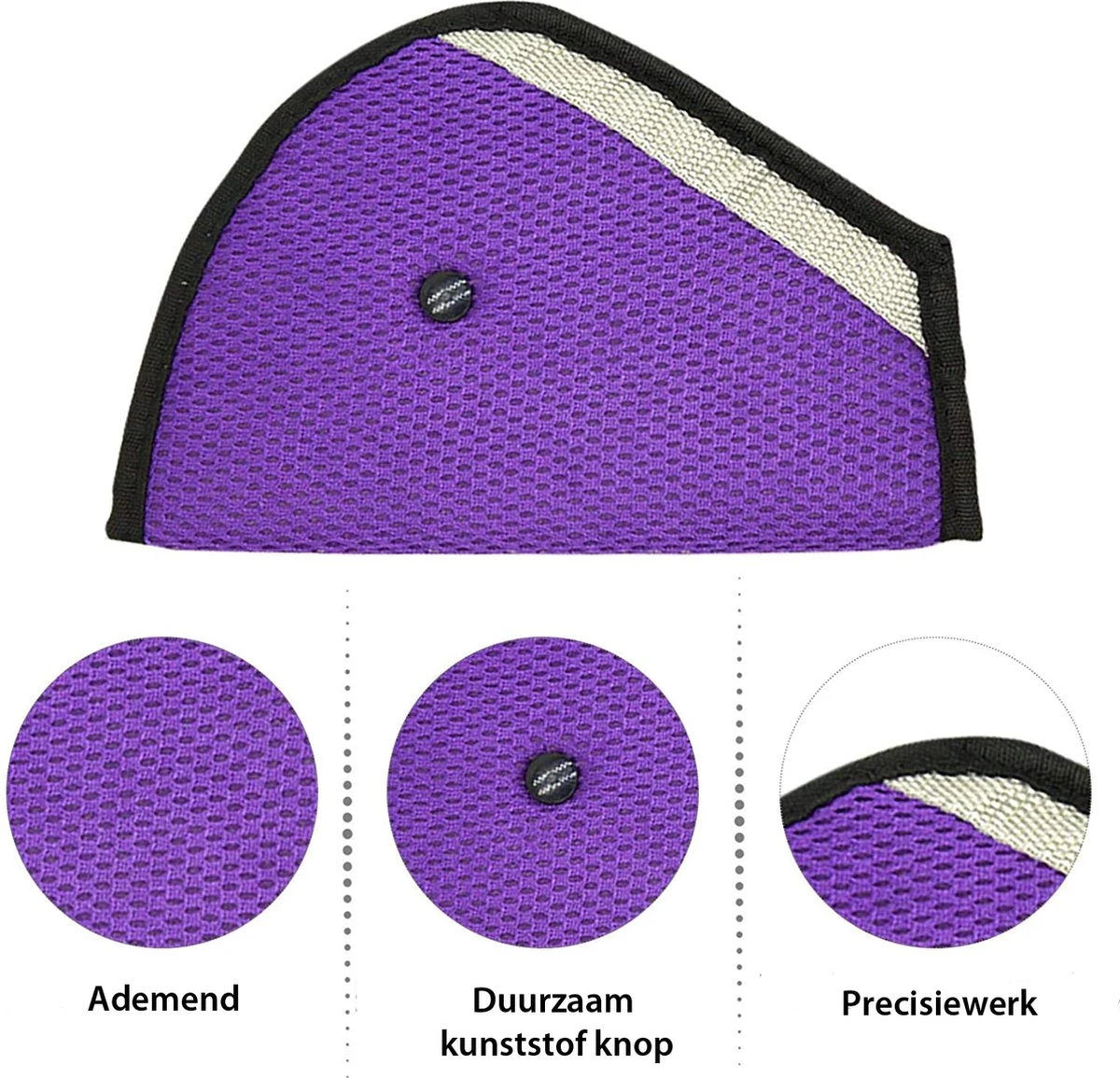 Doodadeals® Autogordel Beschermer - Paars - Gordelhoes Kinderen - Autogordel Beschermers Kind - Gordelbeschermer auto