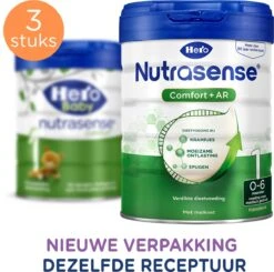 Hero Baby Nutrasense Comfort+ 1 - Flesvoeding Van 0 Tot 6 Maanden - 3 X 700 Gram