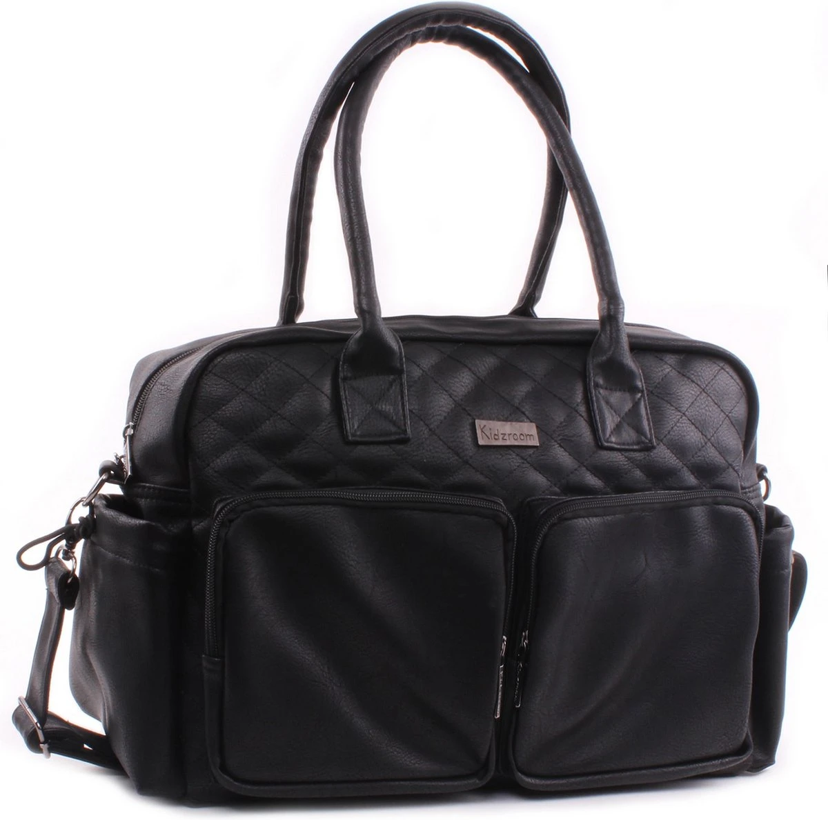 Kidzroom Vision of Love Luiertas - Zwart - Verschoonmatje - Verstelbare schouderband