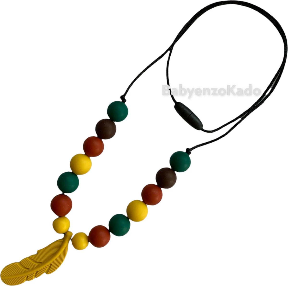 BabyenzoKado Jack siliconen bijtketting / voedingsketting /mama ketting