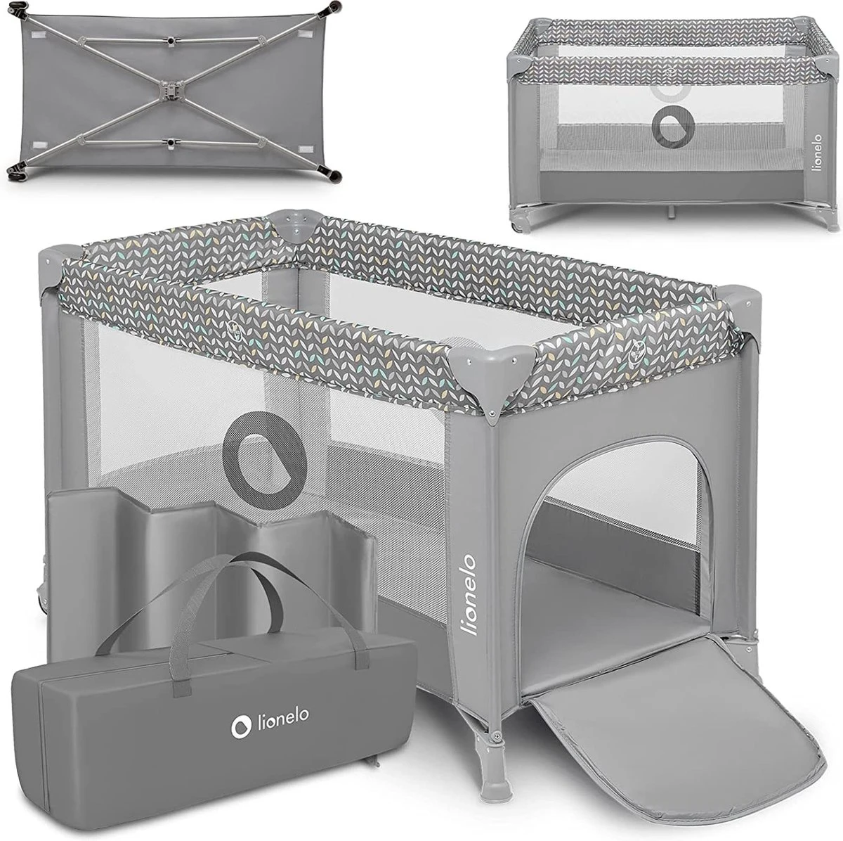 Lionelo Stefi - Campingbedje - 125x65cm - tot 15kg - Transporttas