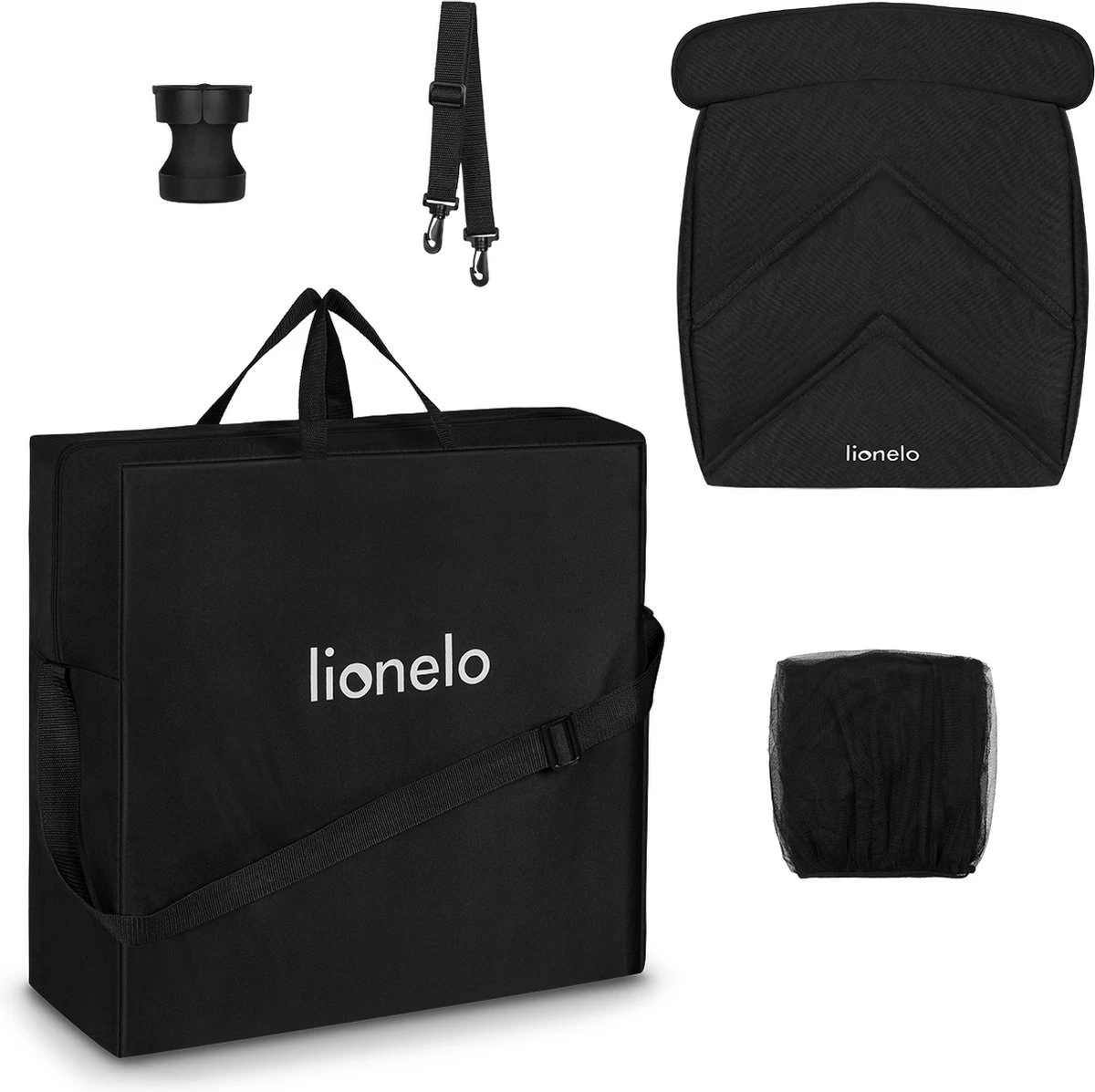 Lionelo Buggy Cloe - Kinderwagen Premium + - tot 22 kg - verstelbare rugleuning - 5-punts veiligheidsgordels - grote zwenkwielen - klamboe - bekerhouder - lichtgewicht - compact - waterdicht