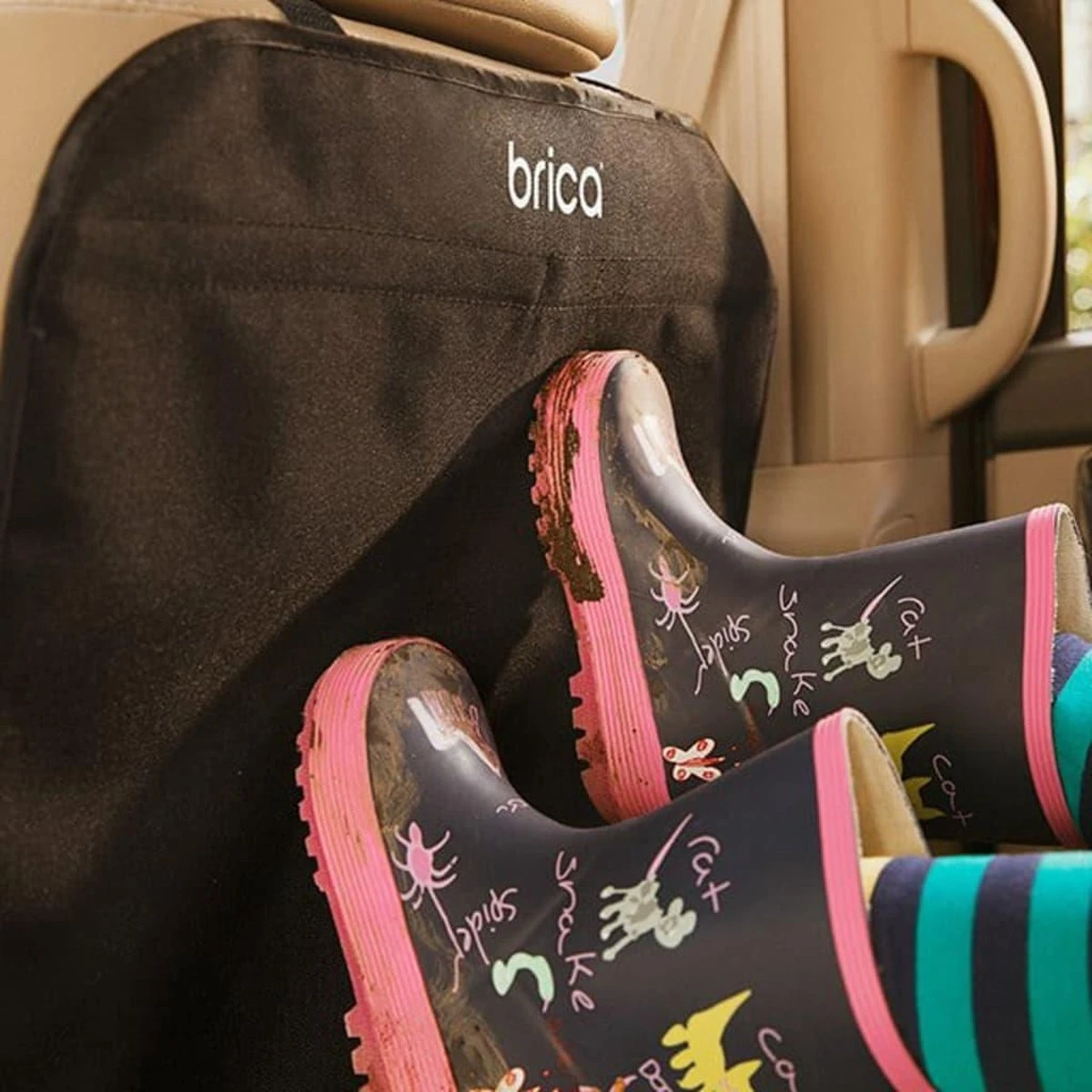 De luxe kick mats, 2 voorstoelbeschermers