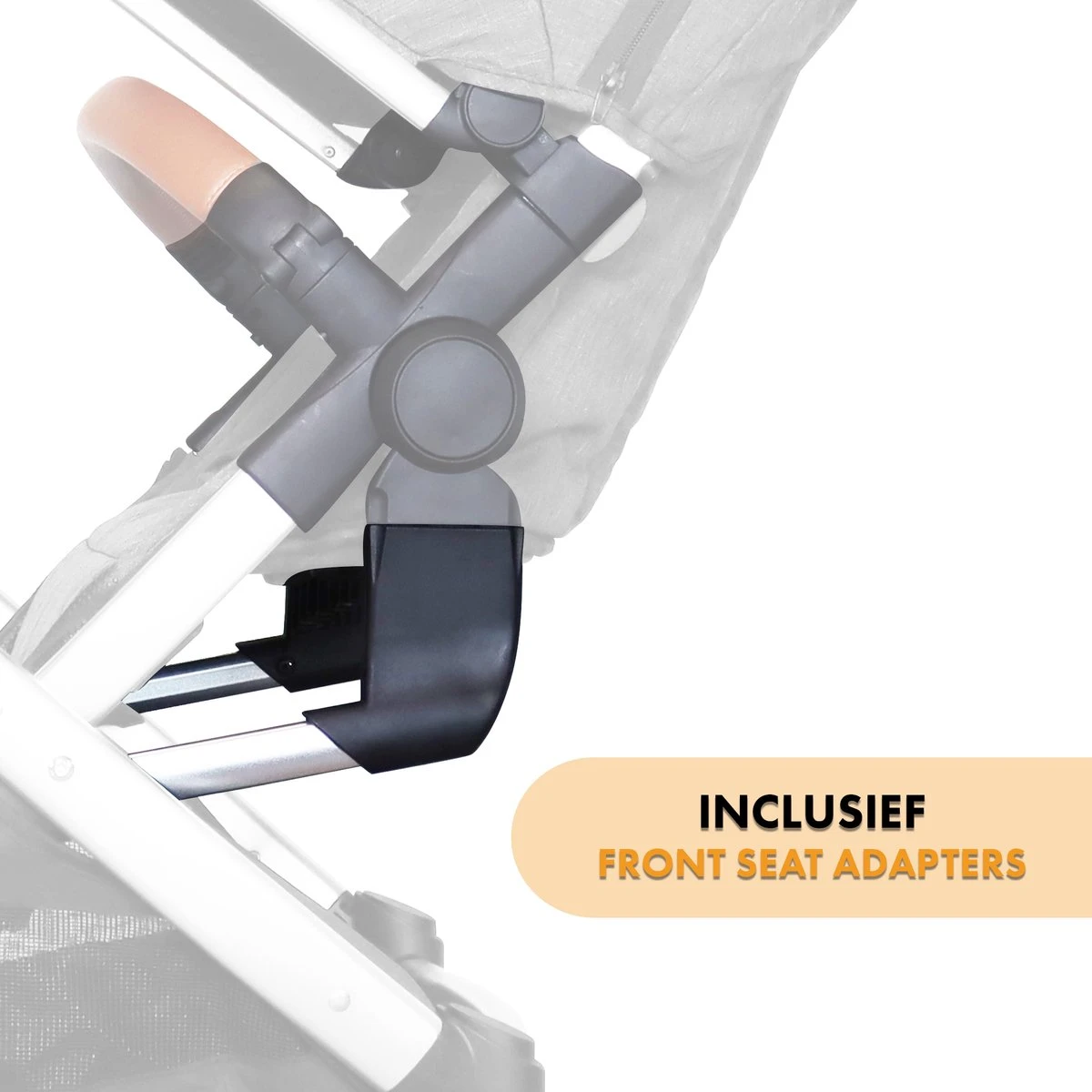 Deryan Tweede Stoeltje voor Evy Kinderwagen - Creme