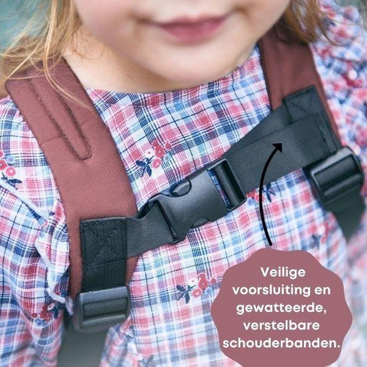 Kindertuigje met looplijn - Rugzak voor peuter & kleuter - Tuigje kind - Rugzaktuigje - Beer