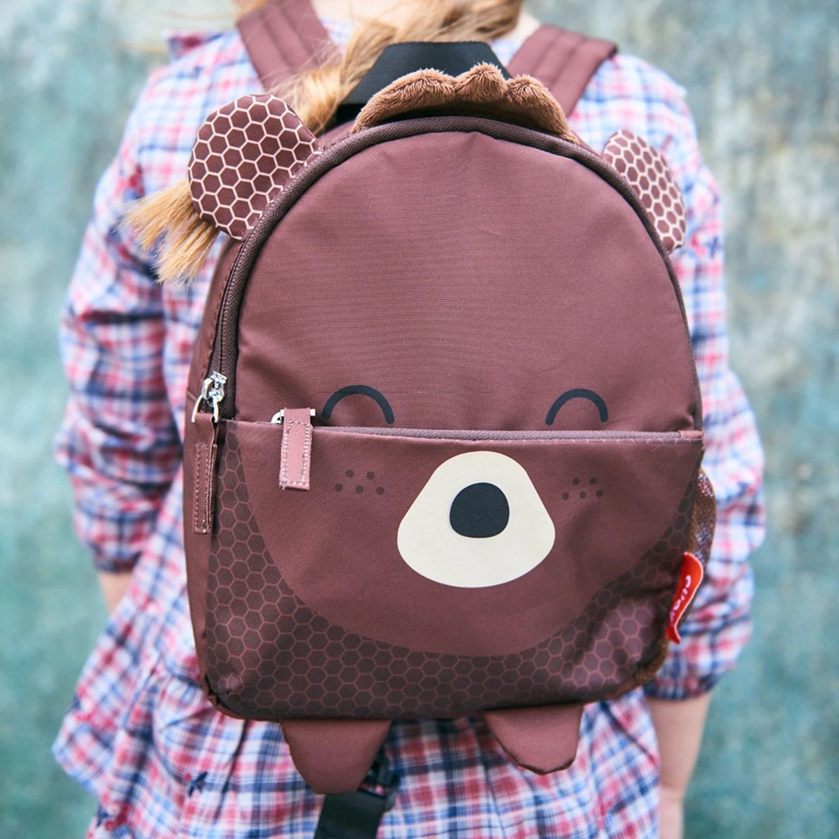 Kindertuigje met looplijn - Rugzak voor peuter & kleuter - Tuigje kind - Rugzaktuigje - Beer