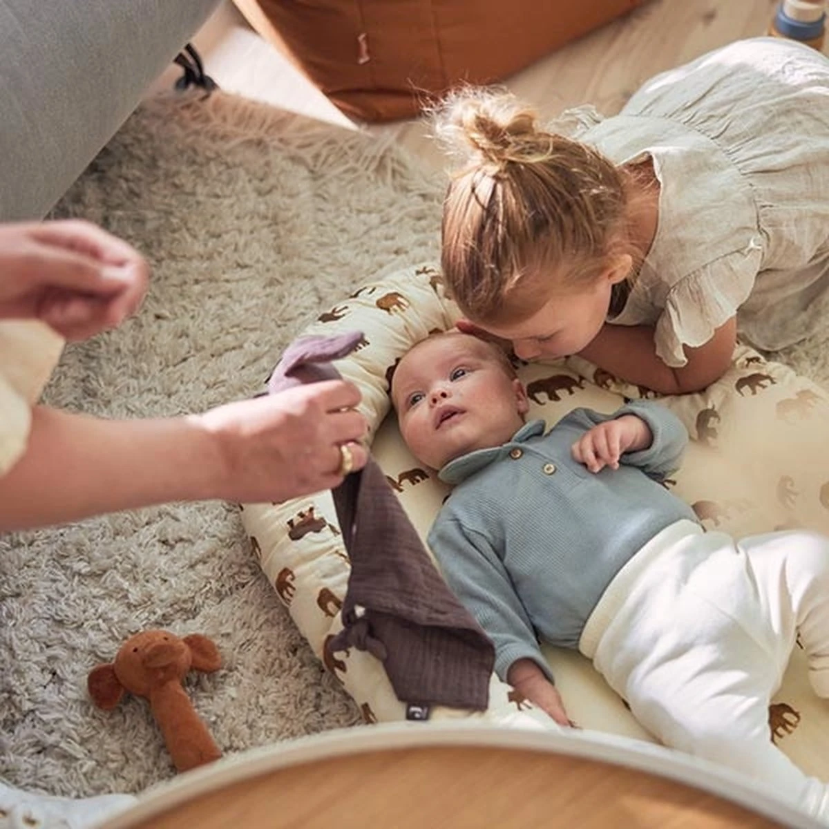 Jollein Speendoekje Bunny Ears - Chestnut