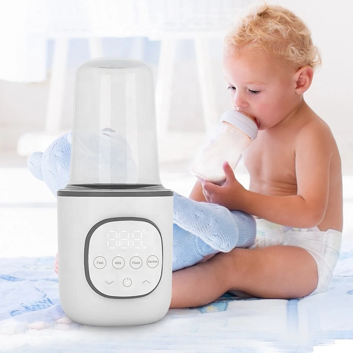 SUBADA S7608 - Flessenwarmer met Snelle Opwarming - Babyvoeding en Sterilisator - 24-uur warmhouden