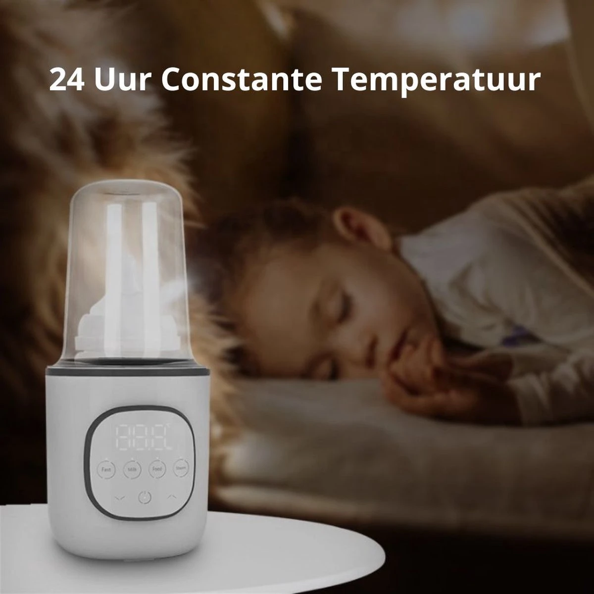 SUBADA S7608 - Flessenwarmer met Snelle Opwarming - Babyvoeding en Sterilisator - 24-uur warmhouden