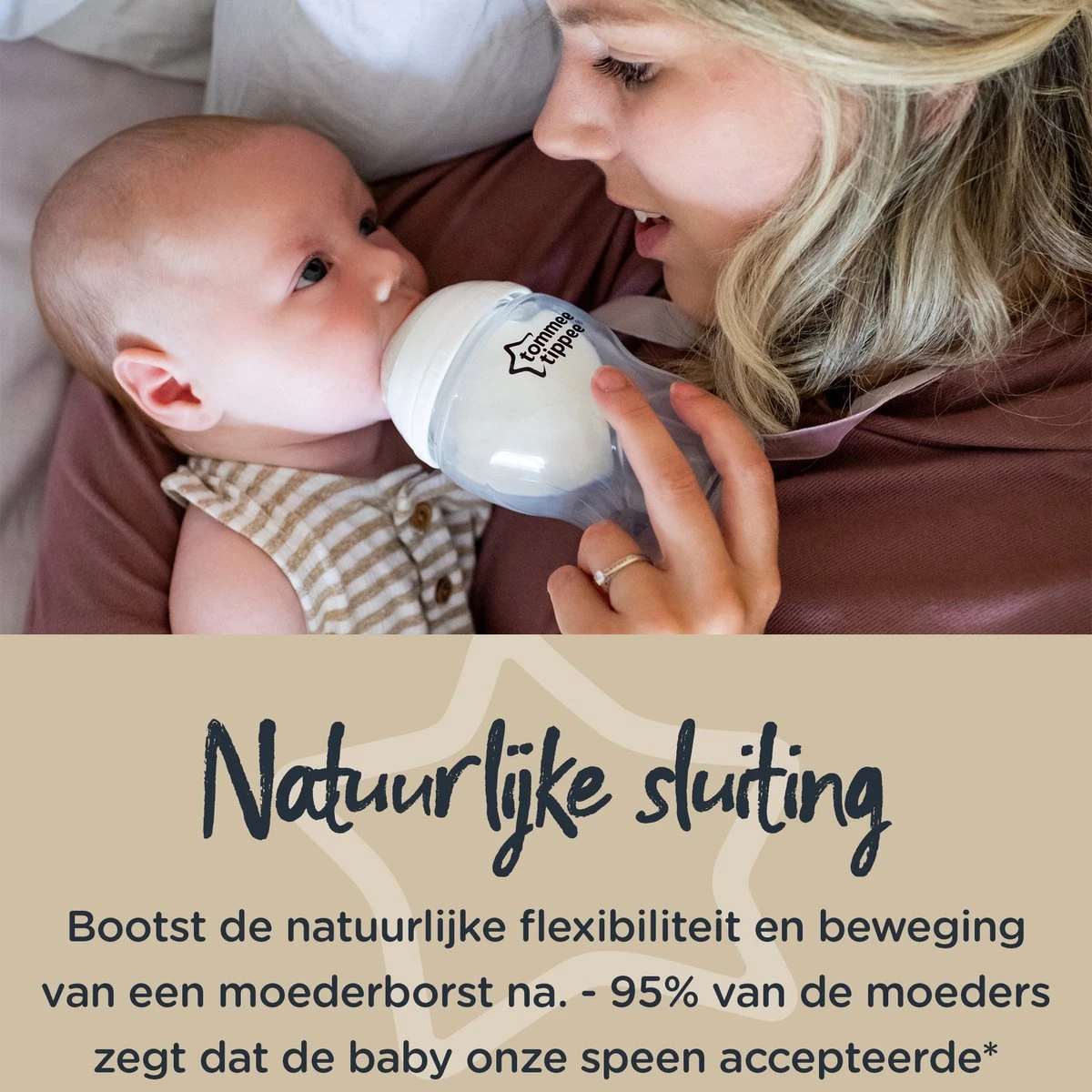Tommee Tippee Closer to Nature - Baby Zuigflessen - doorzichtig - 340ml - Pak van 2