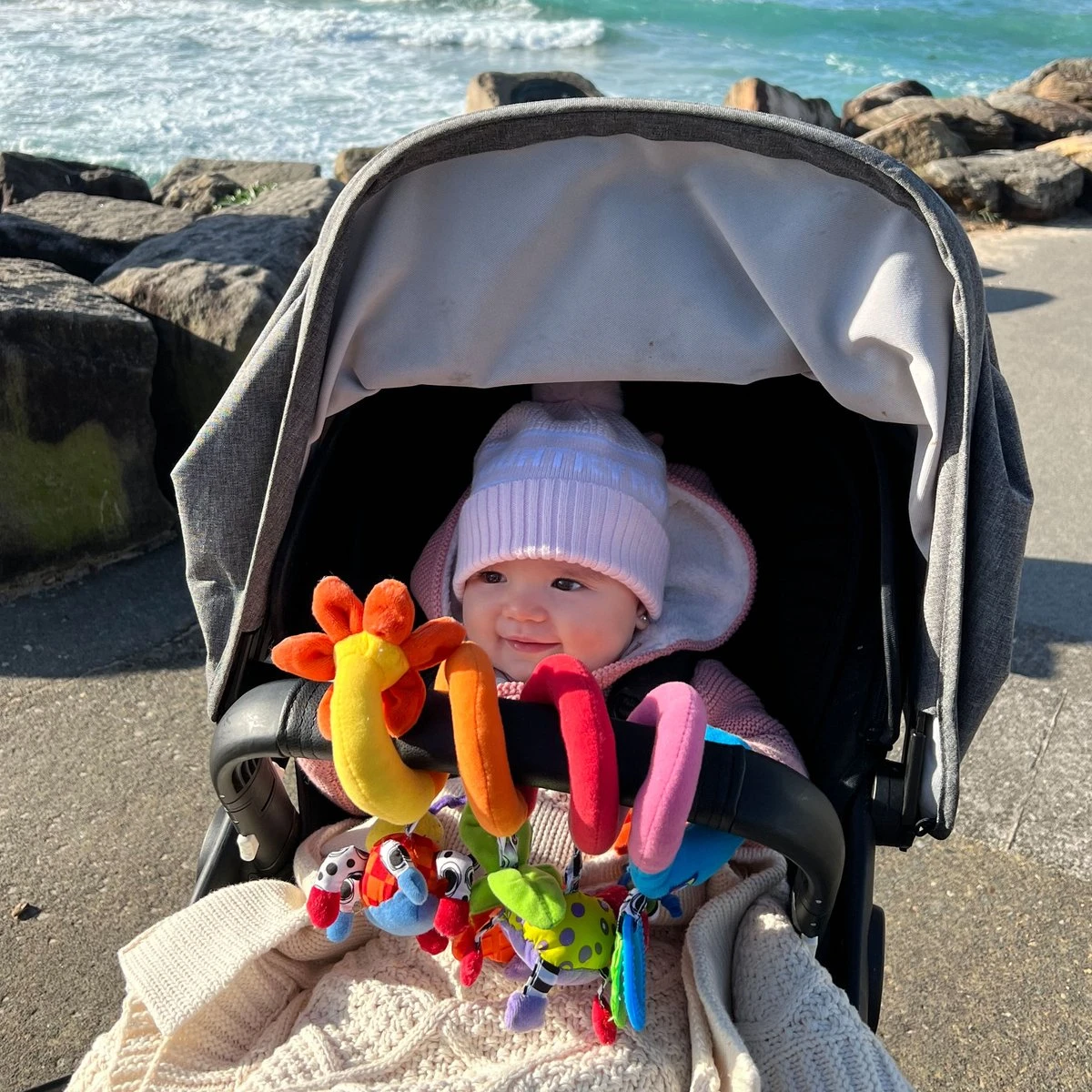 Playgro Boxspiraal Amazing Garden Twirly Whirly - Kinderwagen Speeltje - Activiteitenspiraal