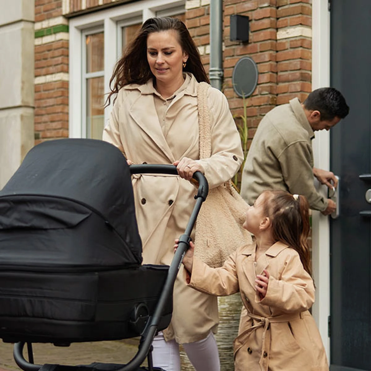 Jollein Luiertas Shopper 34x43cm Boucle - Naturel