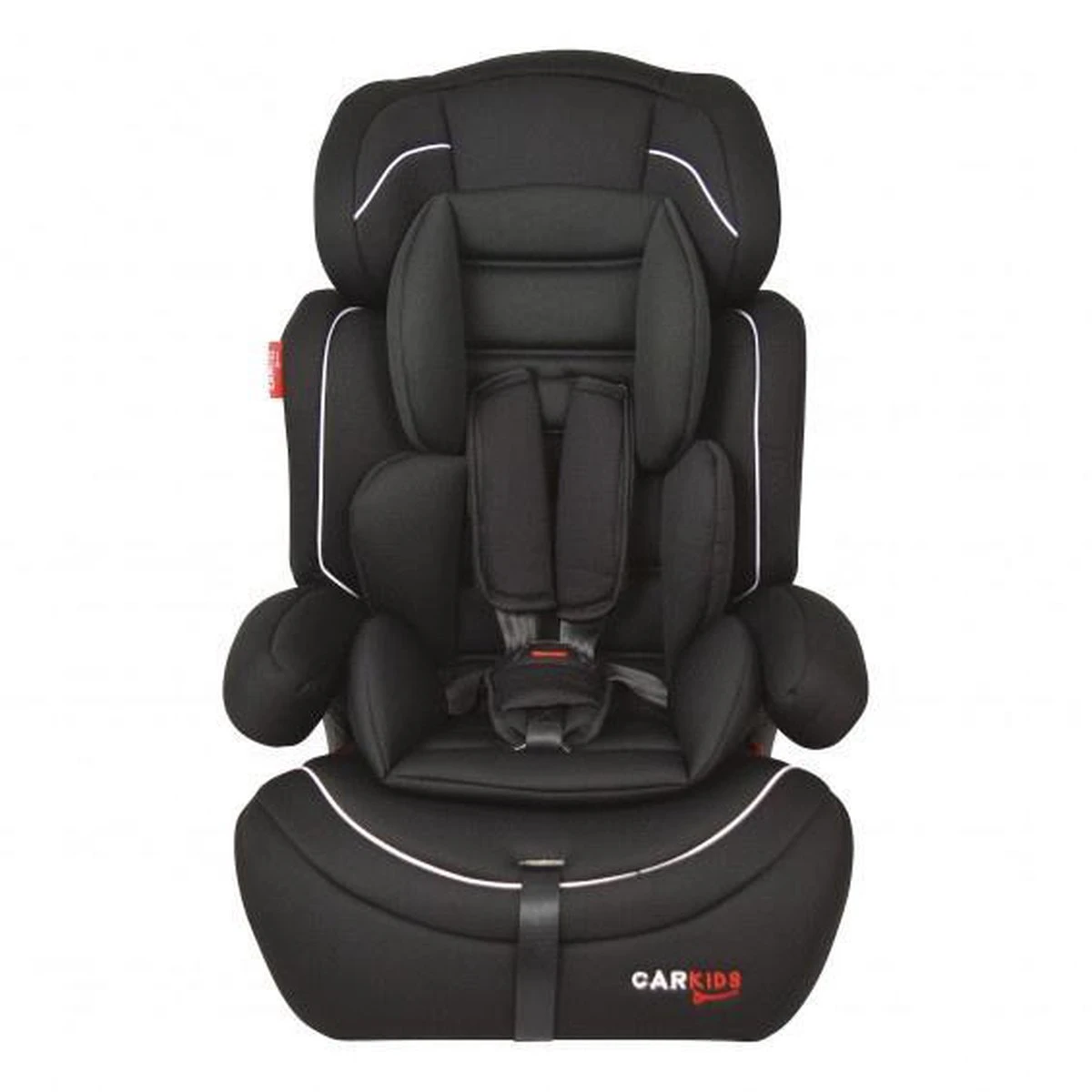 Carkids Verstelbaar Kinderautostoeltje Zwart en Wit | Kinderautostoel Groep 1-2-3 | Kinderen van 9 maanden-12 jaar | 9-36 kg