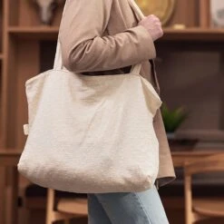 Jollein Shopper Embroidery - Ivory