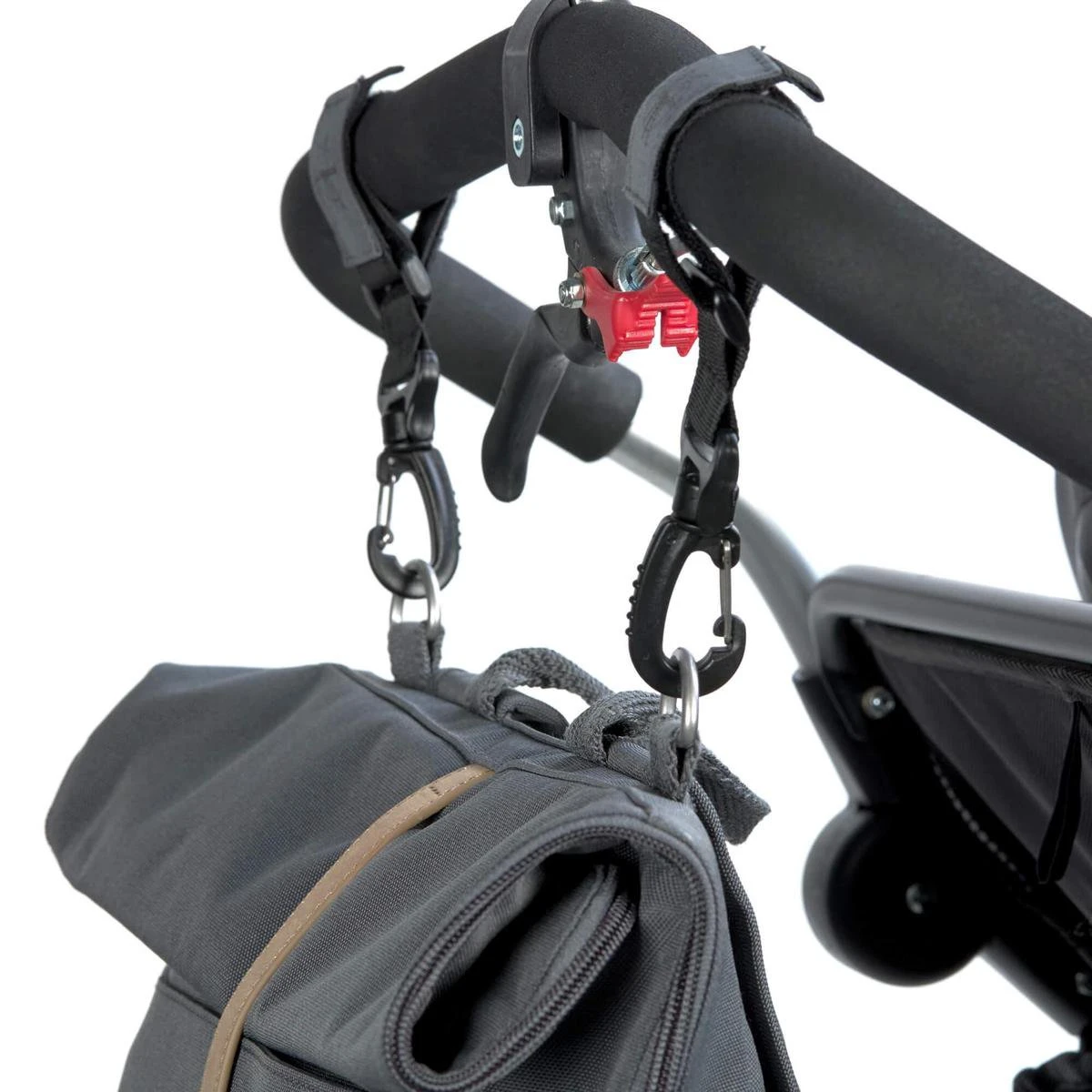 LÄSSIG Luiertas Rolltop Backpack rugzak incl verschoningsmatje antraciet