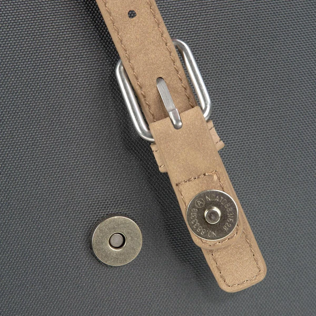 LÄSSIG Luiertas Rolltop Backpack rugzak incl verschoningsmatje antraciet