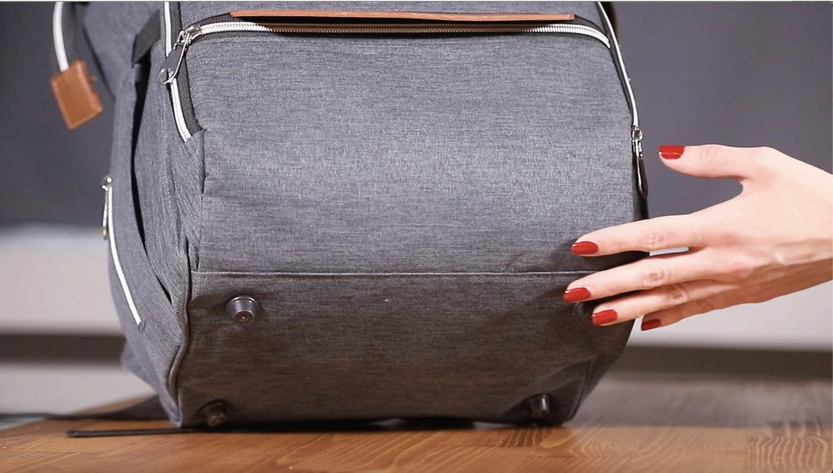 Periwinkle - Luiertassen - Waterproof Baby verzorgingstas - baby rugzak - luiertas - verzorgingstas - Linnen - bordeaux