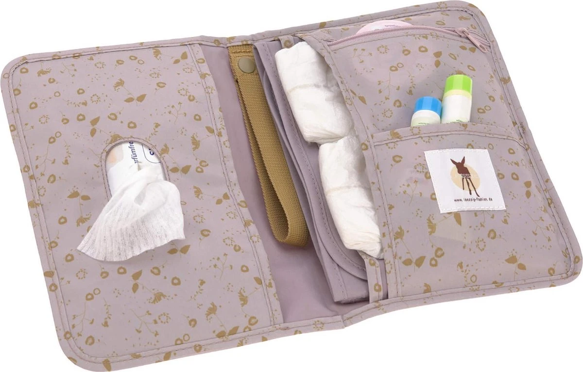 Lässig Verschoningsmatje Flowers lilac