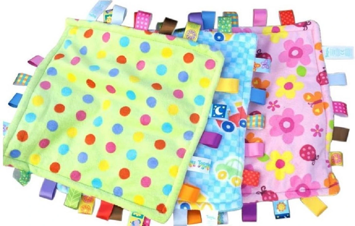 Woezy - Labeldoek Liv - Knuffeldoekje - Labels - Stof - Kraamcadeau - Baby