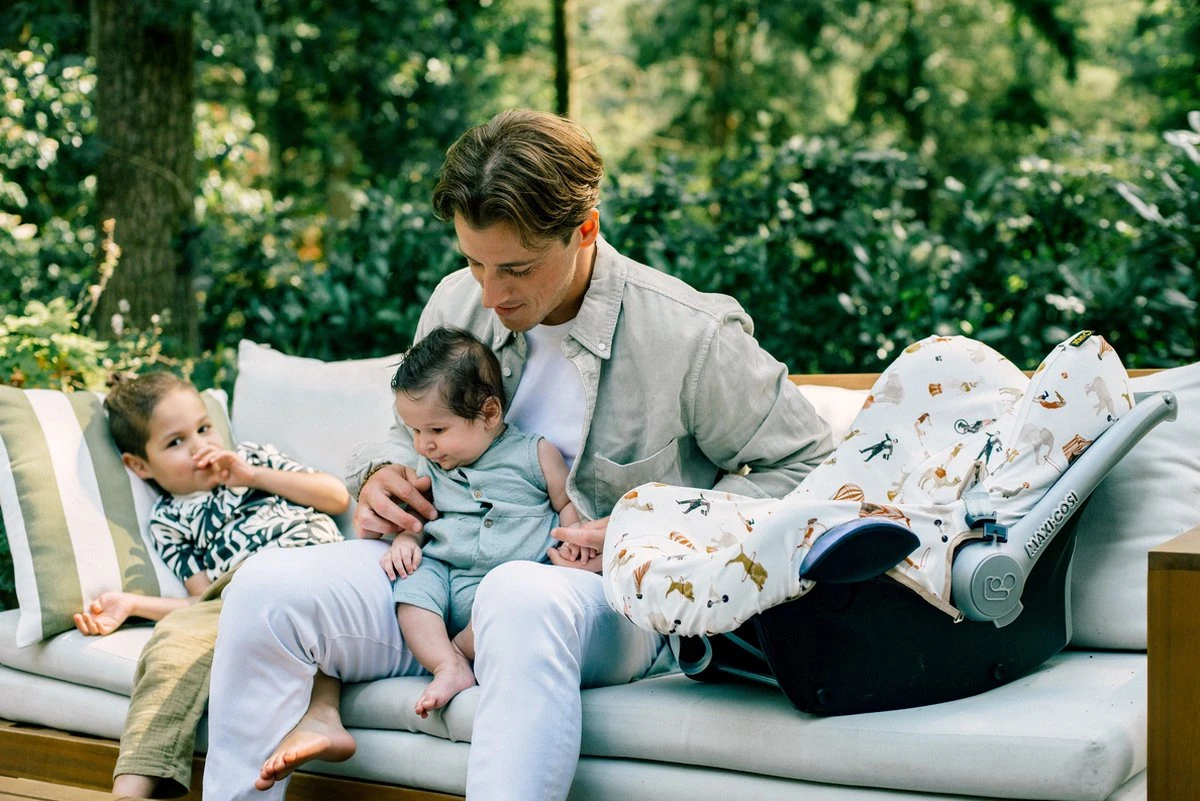 Ukje Autostoelhoes - Geschikt voor Maxi Cosi Cabriofix Pebble Citi - Maxi Cosi Hoes - Groen