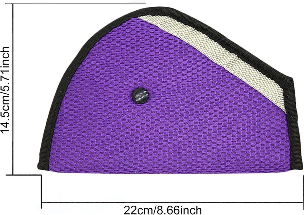 Doodadeals® Autogordel Beschermer - Paars - Gordelhoes Kinderen - Autogordel Beschermers Kind - Gordelbeschermer auto