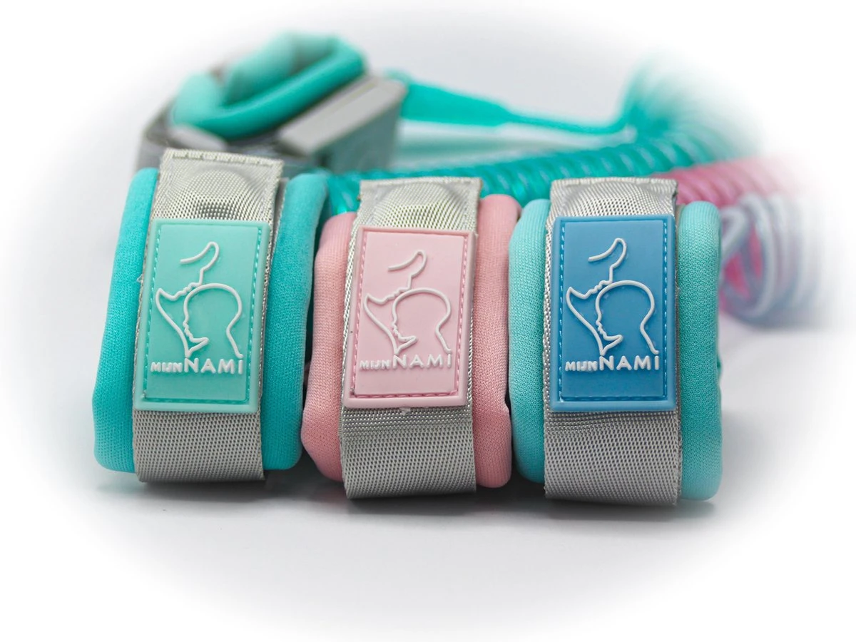 Polstuigje Mintgroen 360 Plus met slotje - Het enige CE gekeurde polstuigje - 2 meter elastisch koord - Kindertuigje