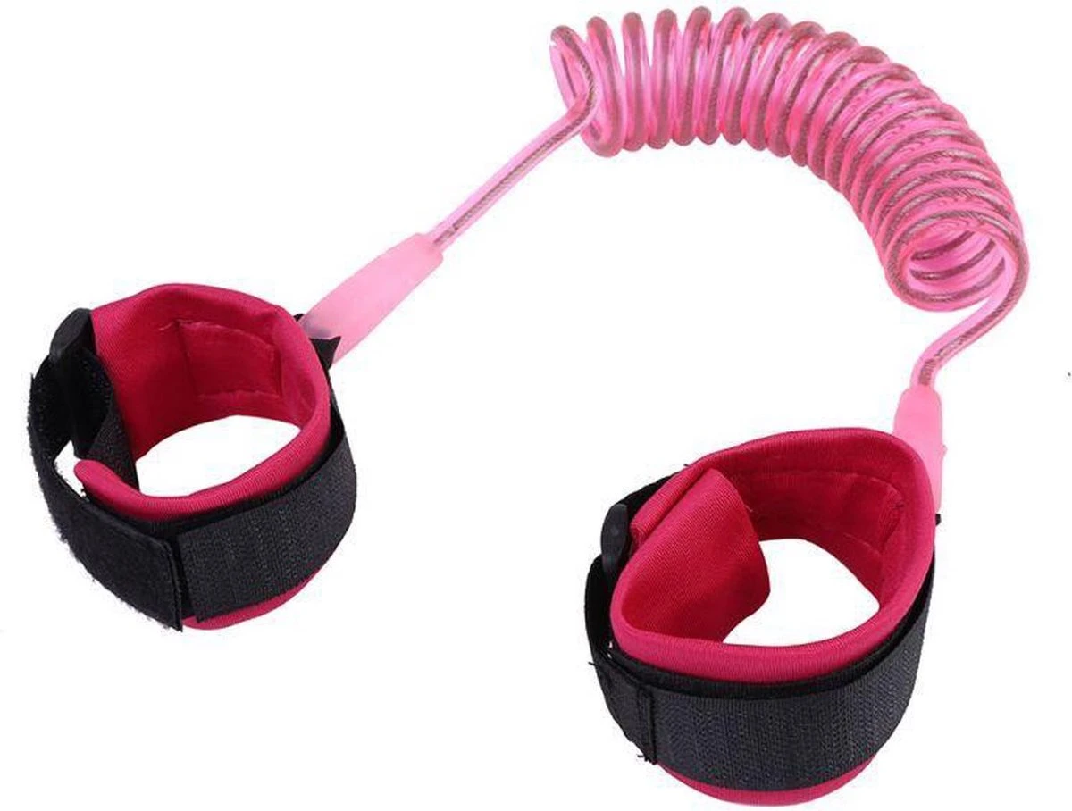 *** Polstuigje 360 Roze - Polsband/Kind - Veilig Onderweg - van Heble® ***