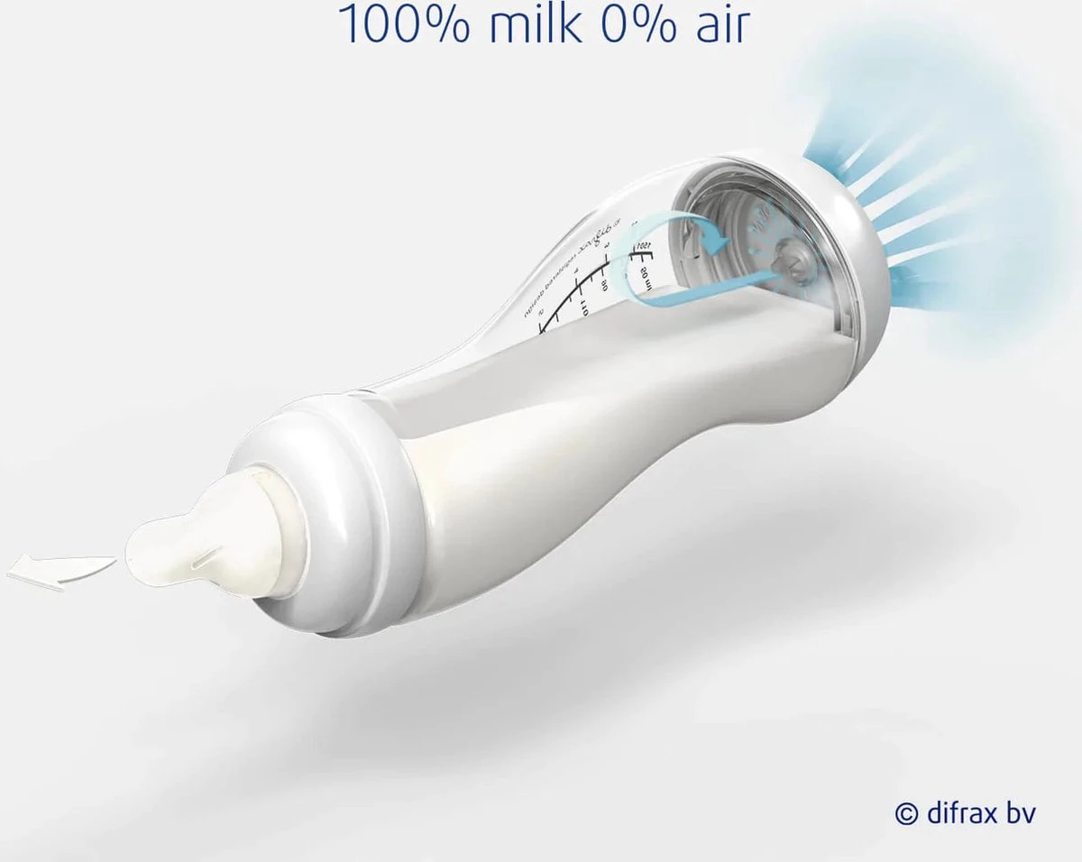 Difrax - S-Fles Natural - Babyfles Bruin- 0+ maanden - 170ml